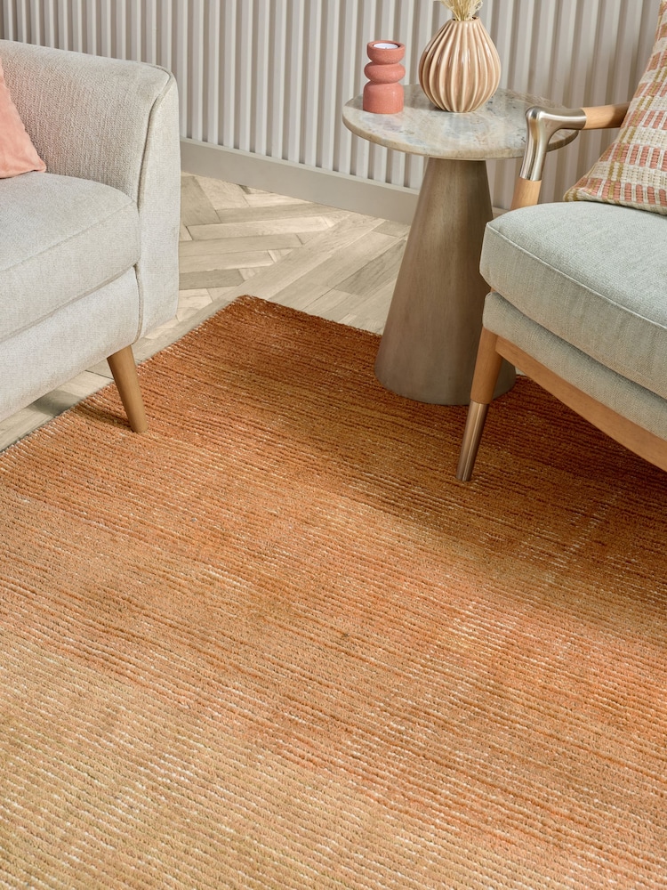 Green/Orange Ezra Striped Rug - Image 2 of 5