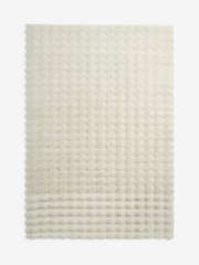 Ivory Textured Plush Faux Fur Rug - Image 6 of 6