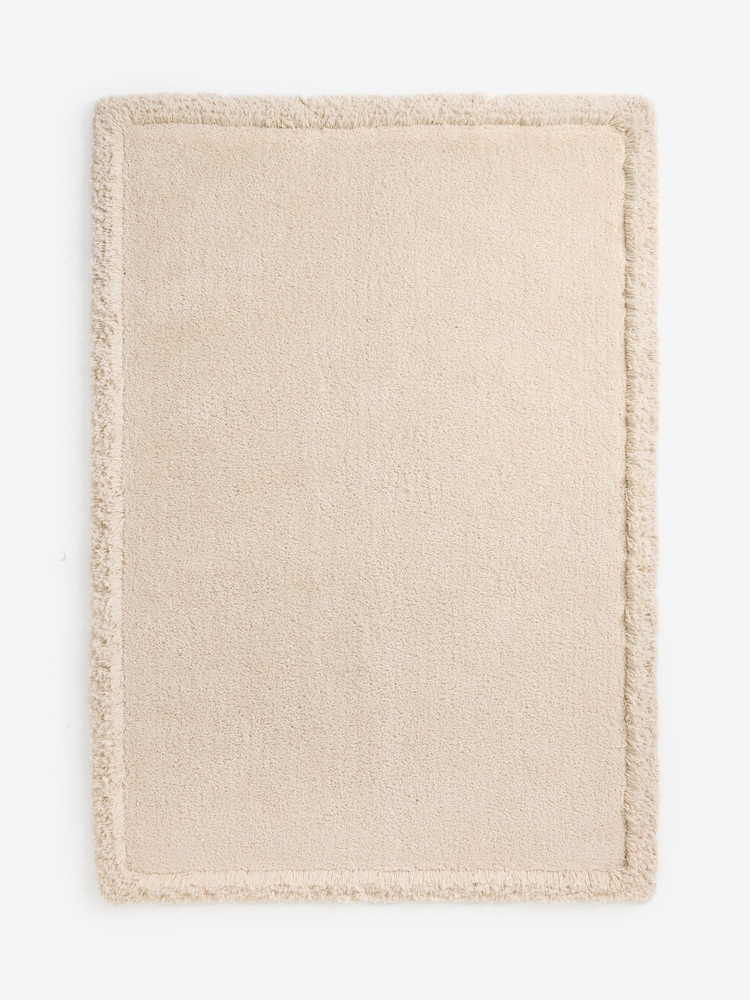 Ivory Fluffy Border Rug - Image 6 of 6
