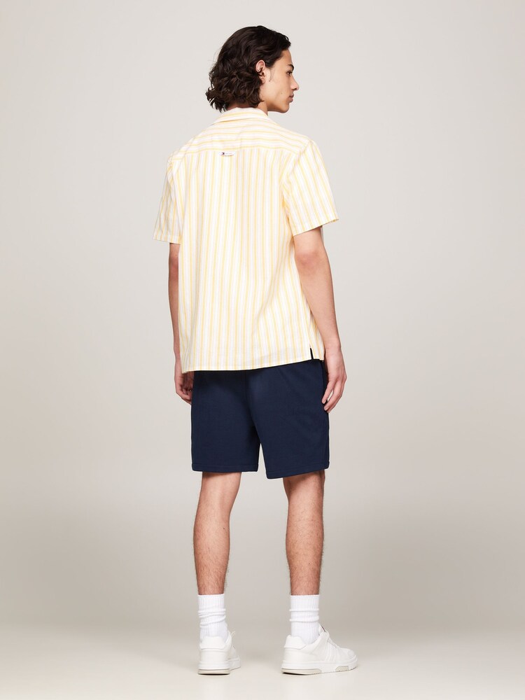 Tommy Jeans Yellow Stripe Linen Shirt - Image 2 of 6