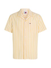 Tommy Jeans Yellow Stripe Linen Shirt - Image 4 of 6