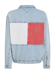 Tommy Jeans Blue Oversized Aiden Trucker Jacket - Image 5 of 6