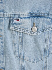 Tommy Jeans Blue Oversized Aiden Trucker Jacket - Image 6 of 6