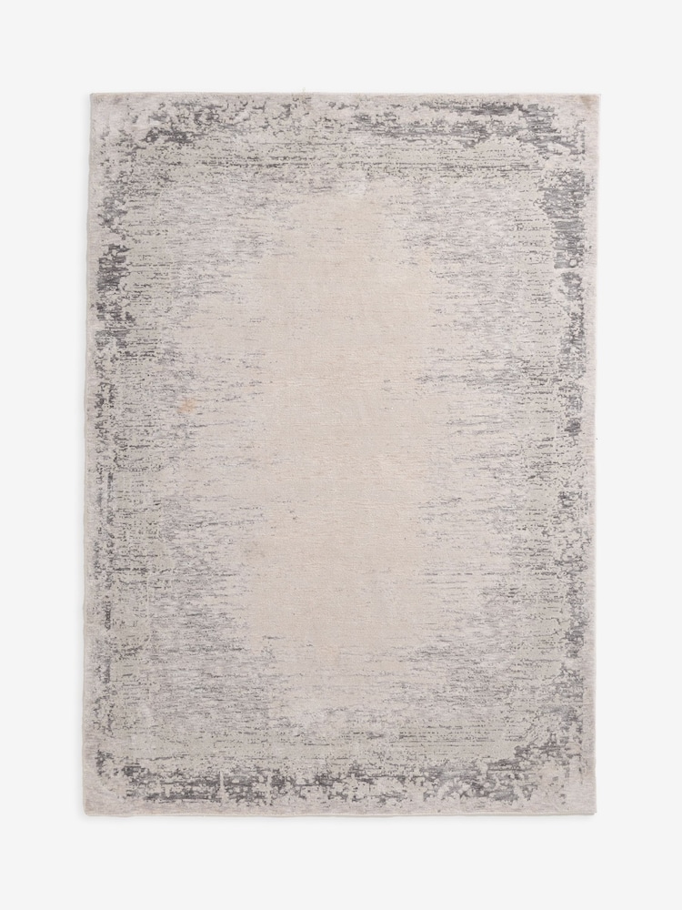 Greige Abstract Border Rug - Image 6 of 6