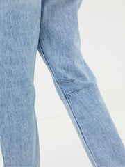FatFace Cara Light Blue Barrel Leg Jeans - Image 3 of 6