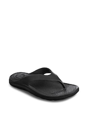 Totes Black Bounce Toe Post Mens Sandals - Image 2 of 5