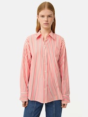 Jigsaw Cotton Poplin Stripe Shirt - Image 4 of 7