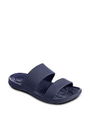 Totes Blue Ladies Bounce Double Strap Sliders - Image 3 of 5