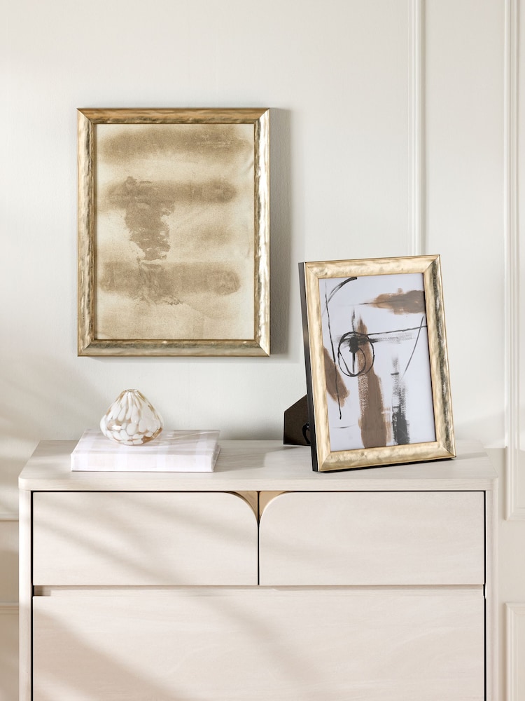 Gold Textured Large Photo Poster Frame - Image 1 of 2