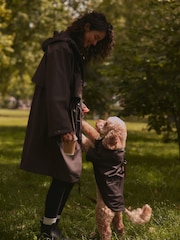 Chocolate Brown Rubber Shower Resistant Raincoat - Image 3 of 6