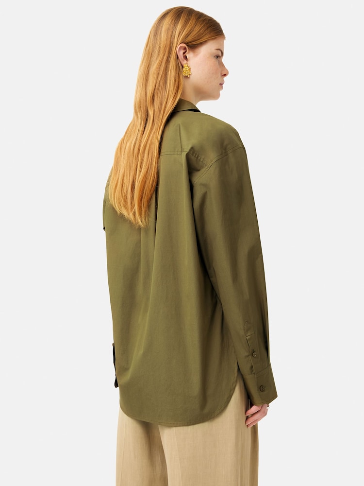 Jigsaw Cotton Poplin Shirt - Image 5 of 5