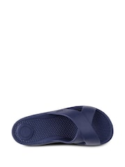 Totes Blue Ladies Bounce Cross Slider Sandals - Image 4 of 5