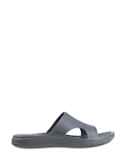 Totes Grey Bounce Vented Mens Slide Sandals - Image 2 of 5