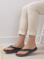 Totes Animal Ladies Solbounce Toe Post Flip Flops Sandals - Image 1 of 5