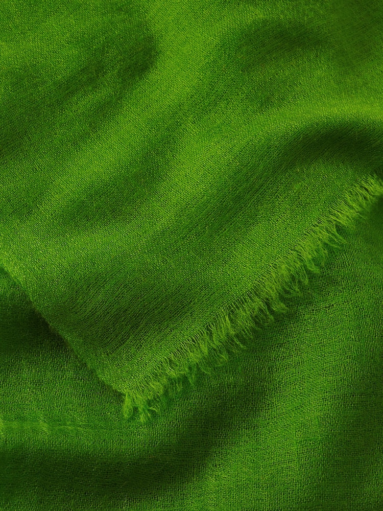 Jigsaw Green Pure Cashmere Gauze Scarf - Image 6 of 6