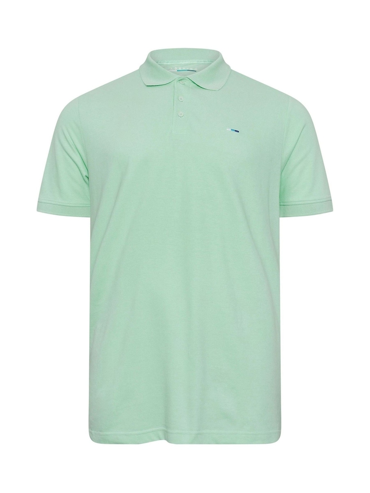 BadRhino Big & Tall Green 100% Cotton Polo Shirt - Image 2 of 3