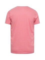 BadRhino Big & Tall Pink Slub T-Shirt - Image 3 of 3
