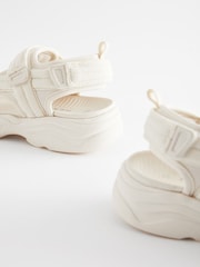 White Touch and Close Fastening Trekker Sandals - Image 3 of 5