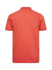 BadRhino Big & Tall Red 100% Cotton Polo Shirt - Image 3 of 3