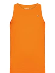 BadRhino Big & Tall Violet Purple/Mineral Blue/Orange 100% Cotton Vests 3 Pack - Image 5 of 7
