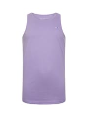 BadRhino Big & Tall Violet Purple/Mineral Blue/Orange 100% Cotton Vests 3 Pack - Image 7 of 7