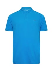 BadRhino Big & Tall Blue/Pink/Teal 100% Cotton Polo Shirts 3 Pack - Image 6 of 7