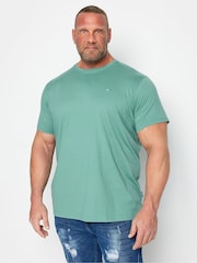 BadRhino Big & Tall Green/Blue/Navy/Purple/Pink 100% Cotton T-Shirts 5 Pack - Image 2 of 7