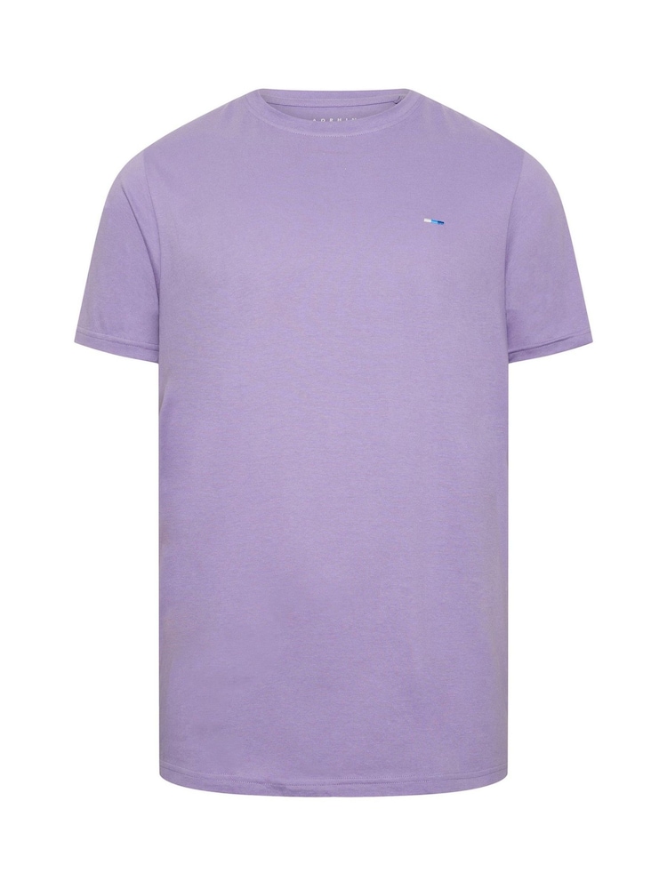 BadRhino Big & Tall Green/Blue/Navy/Purple/Pink 100% Cotton T-Shirts 5 Pack - Image 7 of 7