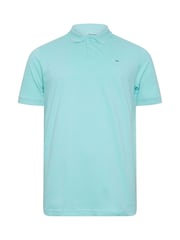 BadRhino Big & Tall Blue 100% Cotton Polo Shirt - Image 2 of 3