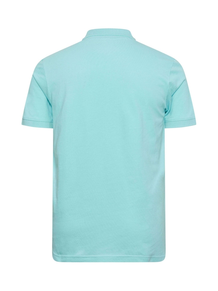 BadRhino Big & Tall Blue 100% Cotton Polo Shirt - Image 3 of 3