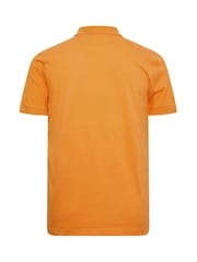 BadRhino Big & Tall Orange 100% Cotton Polo Shirt - Image 3 of 3
