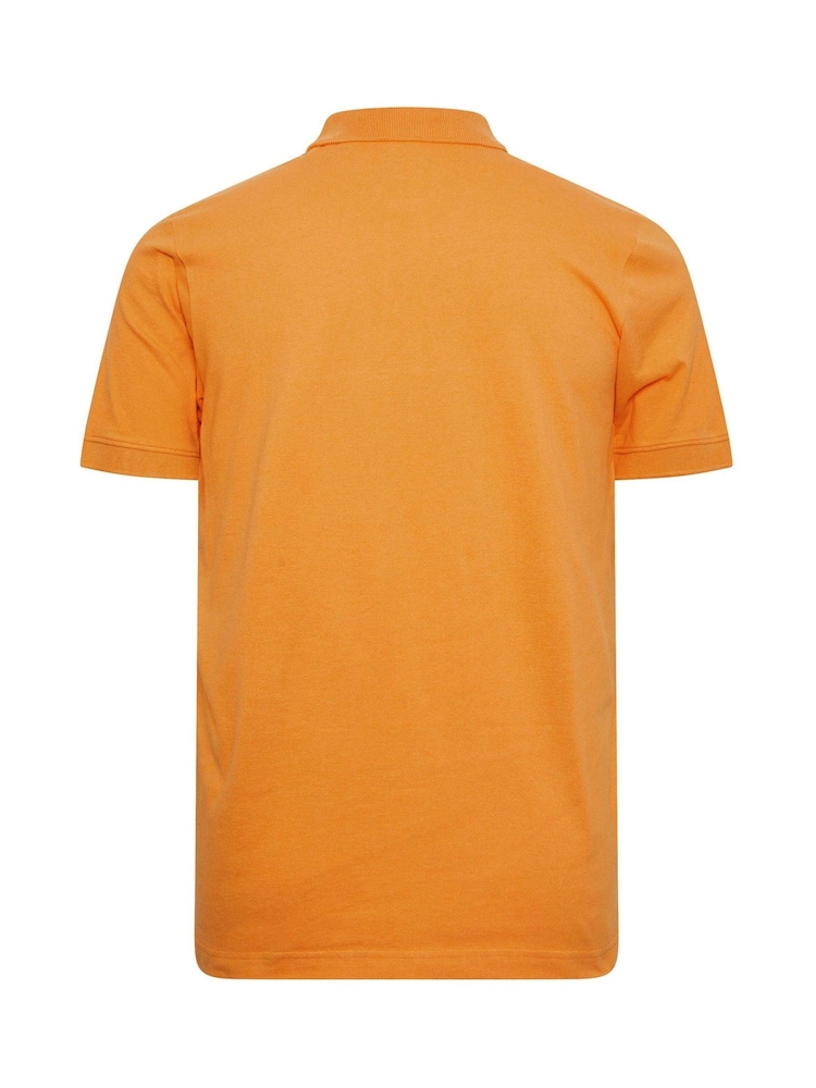 BadRhino Big & Tall Orange 100% Cotton Polo Shirt - Image 3 of 3