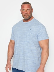 BadRhino Big & Tall Blue Slub T-Shirt - Image 2 of 4