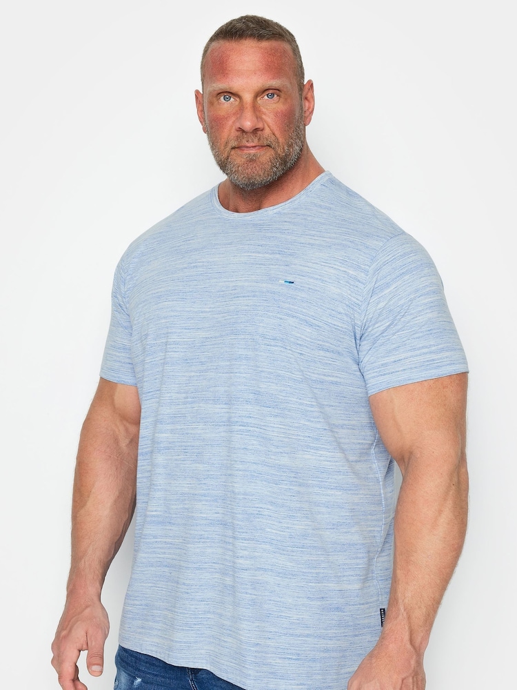 BadRhino Big & Tall Blue Slub T-Shirt - Image 2 of 4