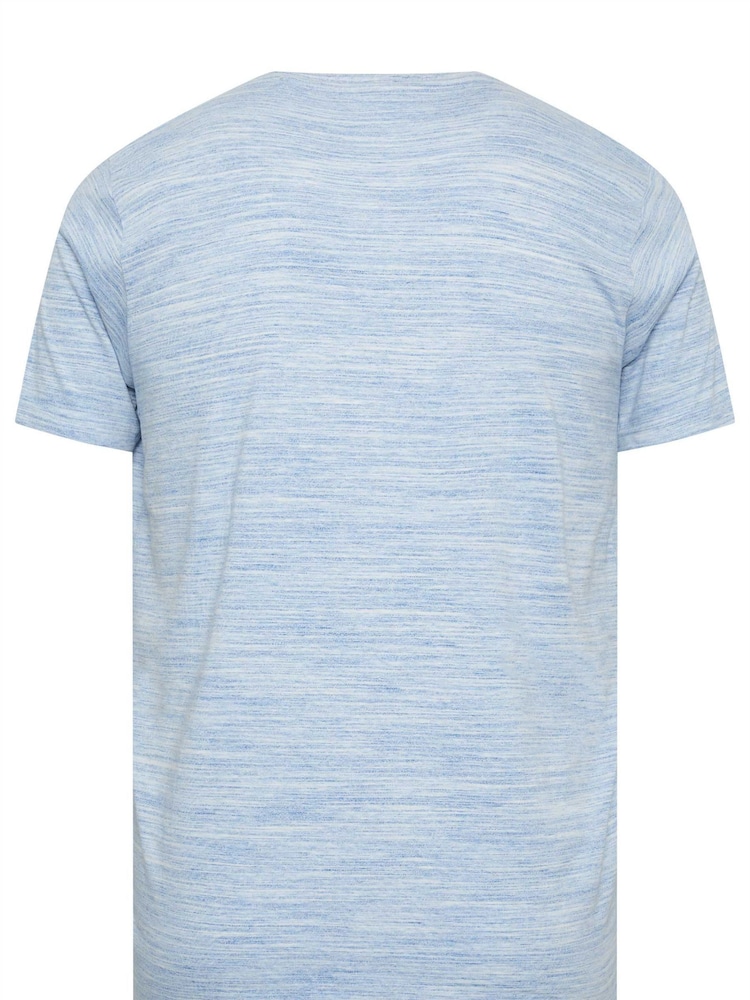 BadRhino Big & Tall Blue Slub T-Shirt - Image 4 of 4