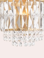 Laura Ashley Matt Antique Brass Rhosill Wall Light - Image 2 of 5