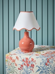 Laura Ashley Old Rose Bramhope Table Lamp - Image 1 of 5