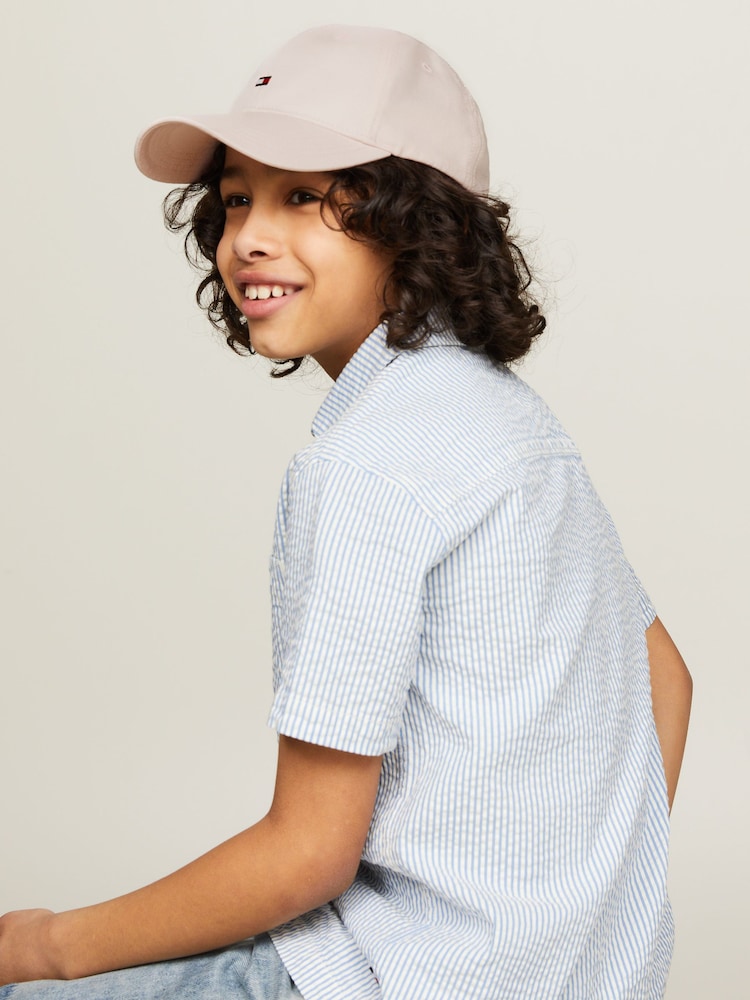 Tommy Hilfiger Pink Small Flag Cap - Image 1 of 4 Tommy Hilfiger Pink Small Flag Cap - Image 1 of 4