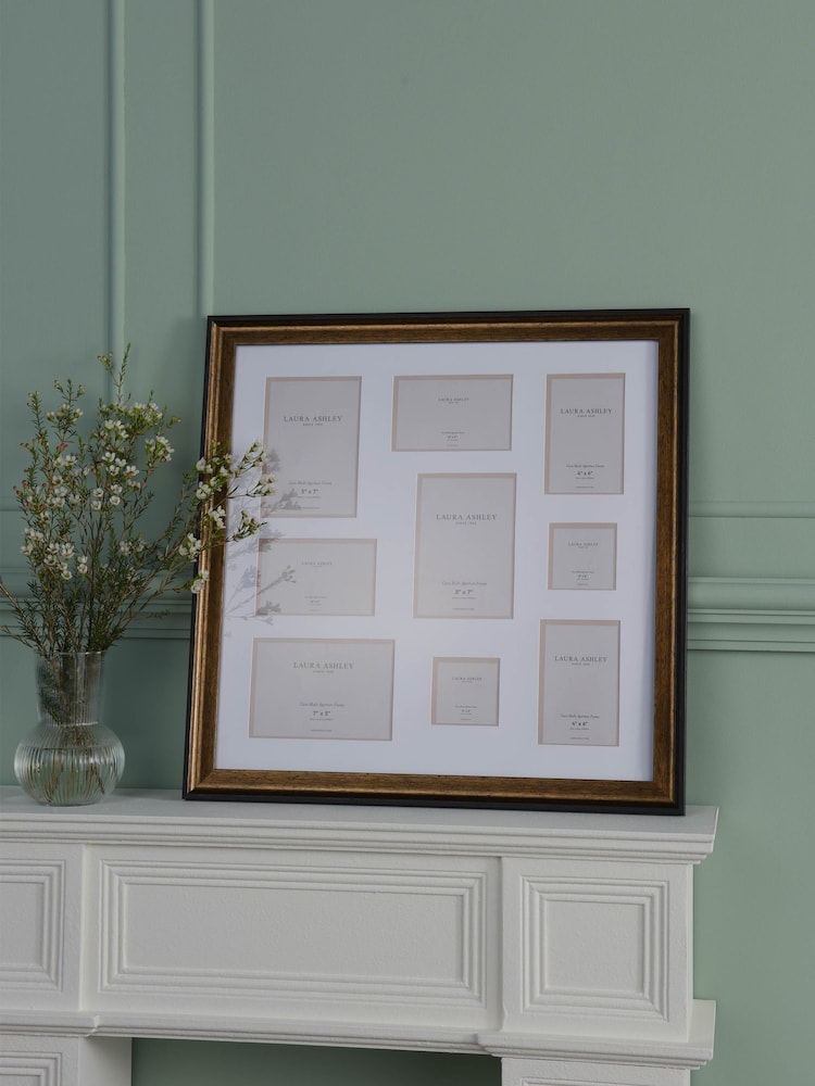 Laura Ashley Bronze Cara Multi Aperture Photo Frame - Image 1 of 6