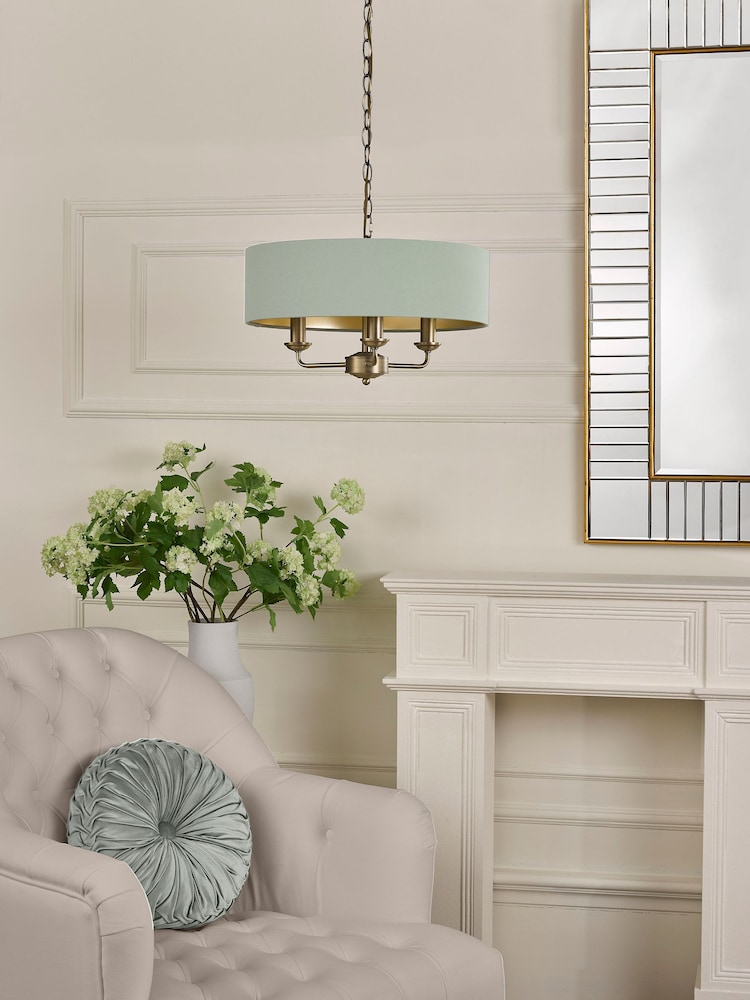 Laura Ashley Matt Antique Brass Sorrento Ceiling Light - Image 2 of 5