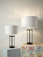 Laura Ashley Black Harrington Table Small Lamp - Image 1 of 4