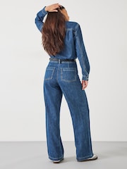 Hush Evelyn 100% Cotton Denim Relaxed Jumpsuit - Imagen 2 de 4