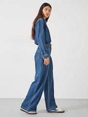Hush Evelyn 100% Cotton Denim Relaxed Jumpsuit - Imagen 3 de 4