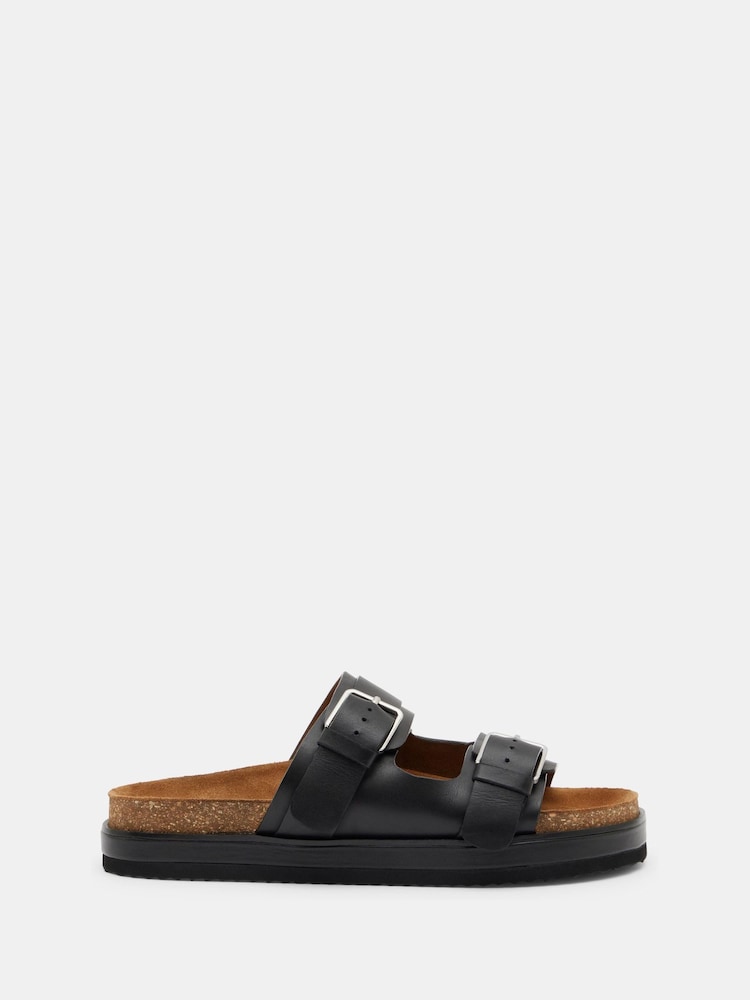 Hush Black Bryson Buckle Slides - Image 1 of 4