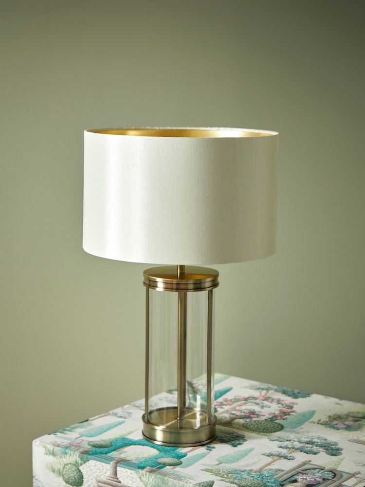 Laura Ashley Antique Brass Harrington Table Small Lamp - Image 2 of 4