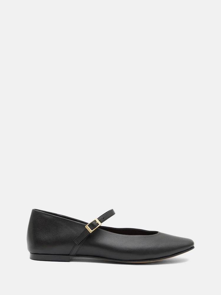 Hush Black Maeva Mary Jane Flats - Image 2 of 4