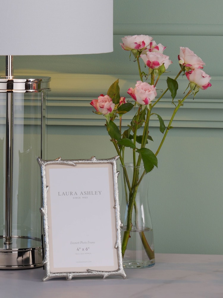 Laura Ashley Polished Nickel Emmett Photo Frame - Image 1 of 5 Laura Ashley Polished Nickel Emmett Photo Frame - Image 1 of 5