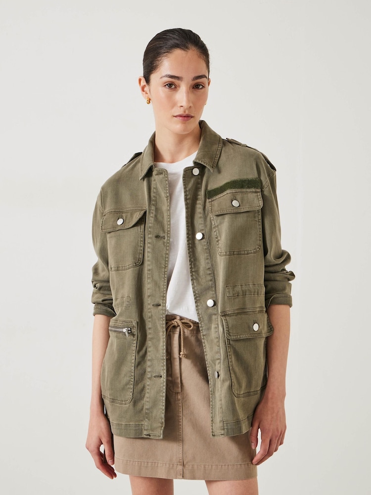 Hush Green Eloise Utility Jacket - Image 1 of 5
