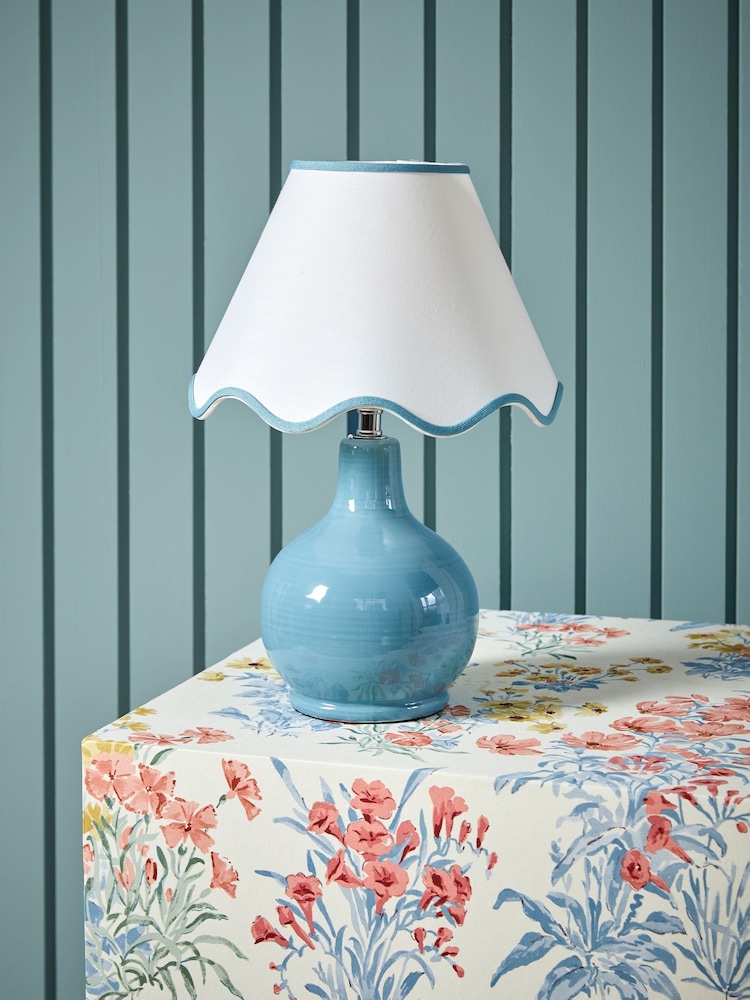 Laura Ashley Blue Bramhope Table Lamp - Image 2 of 5