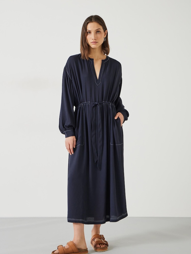 Hush Blue Julie Contrast Maxi Dress - Image 1 of 4